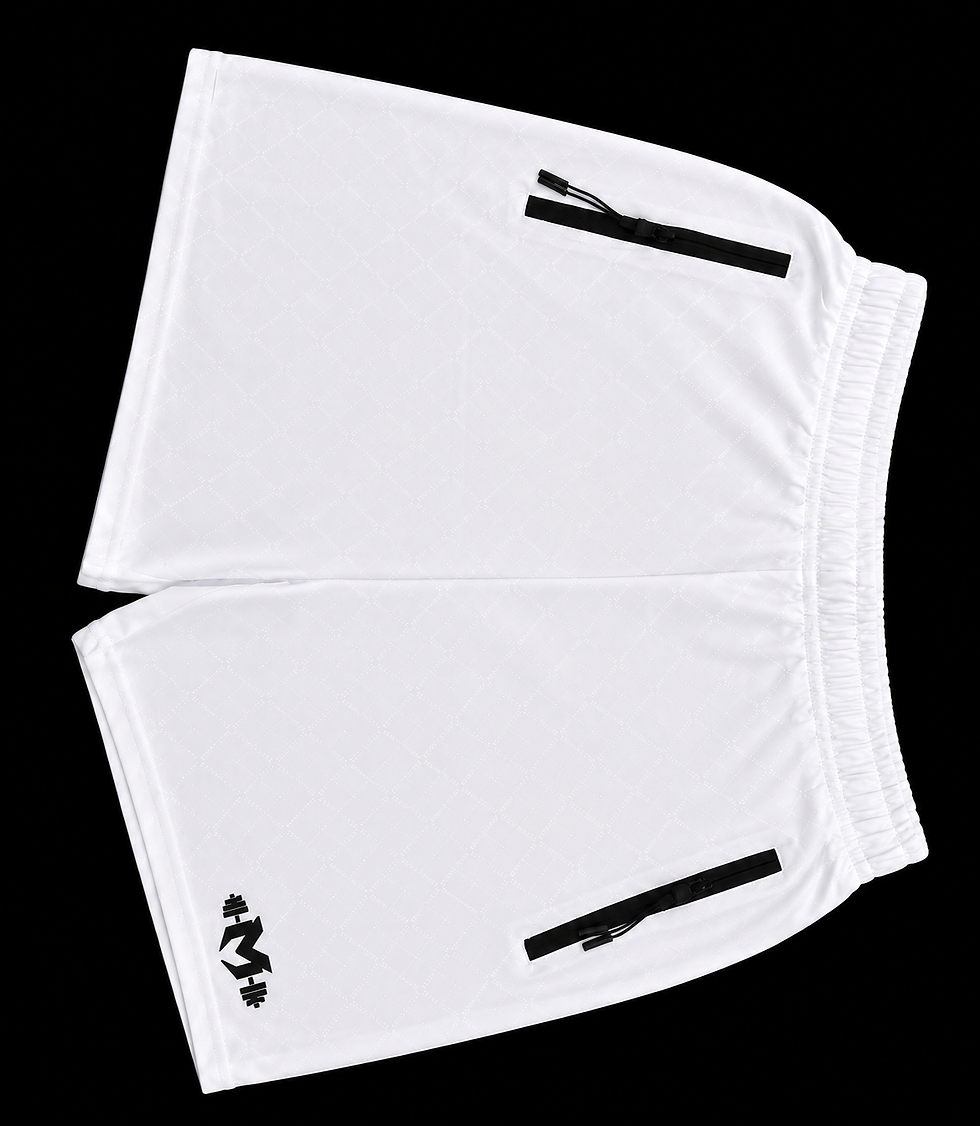 Thumbnail: Training Shorts 5' — White | Monolith Gym