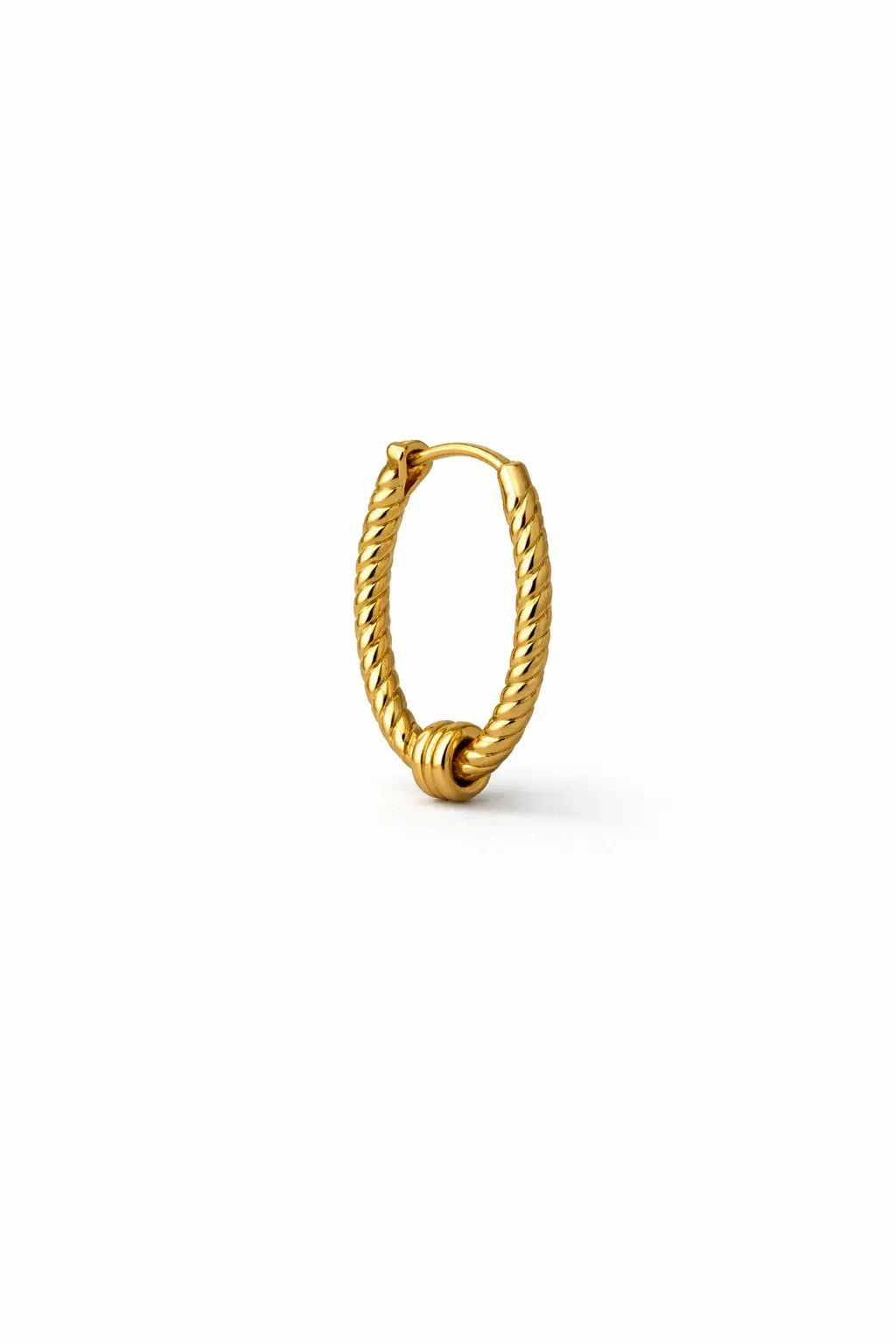 עגילי Golden Knot Hoop