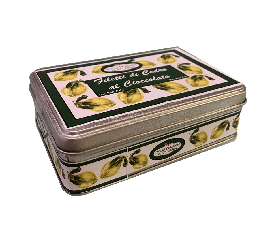 Filetti di Cedro candito ricoperti di cioccolato