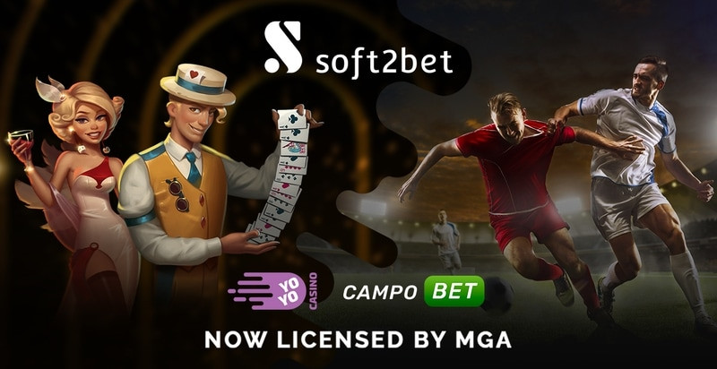 Soft2Bets CampoBet And YoYoCasino Obtain MGA License