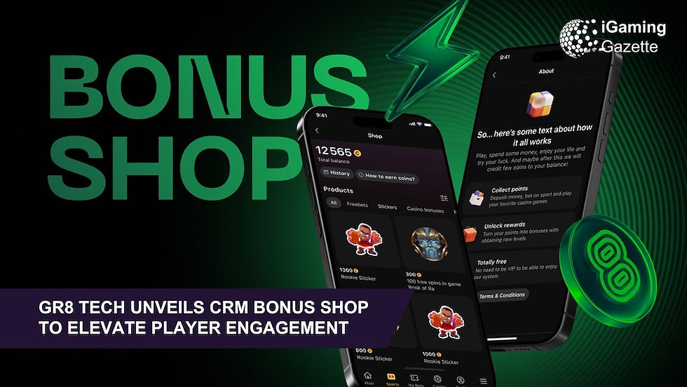 GR8 Tech Unveils CRM Bonus Shop To Elevate Player Engagement