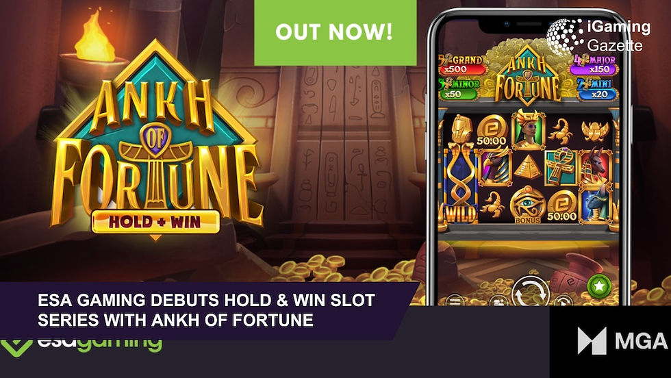 ESA Gaming Debuts Hold & Win Slot Series With Ankh Of Fortune