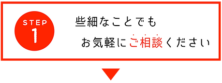 ステップ1 些細なことでもお気軽にご相談ください