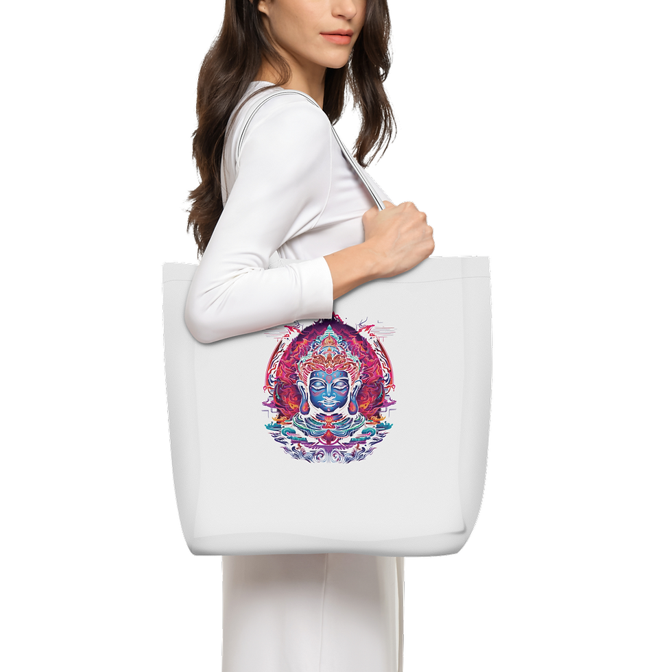 Thumbnail: Woven Texture Tote Bag-Cotton-Like Woven Texture