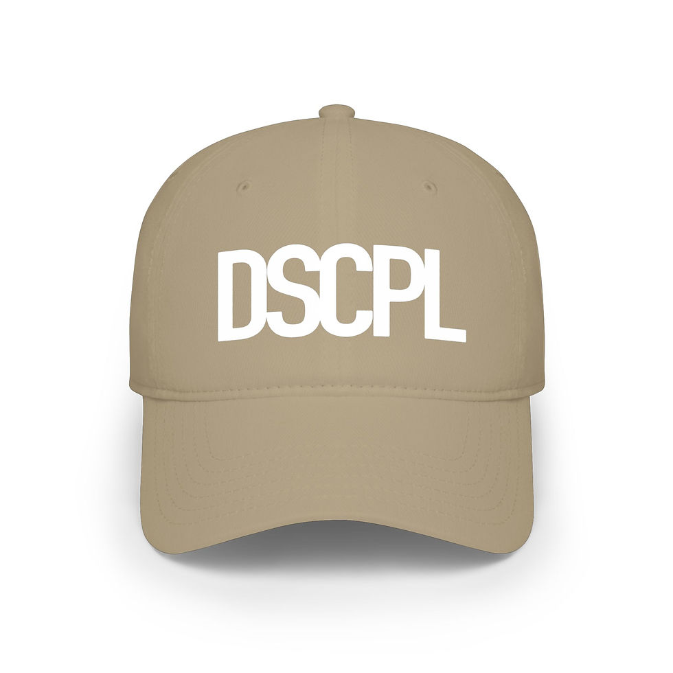 Thumbnail: DSCPL Embroidered Low Profile Baseball Cap — Minimal Streetwear Dad Hat