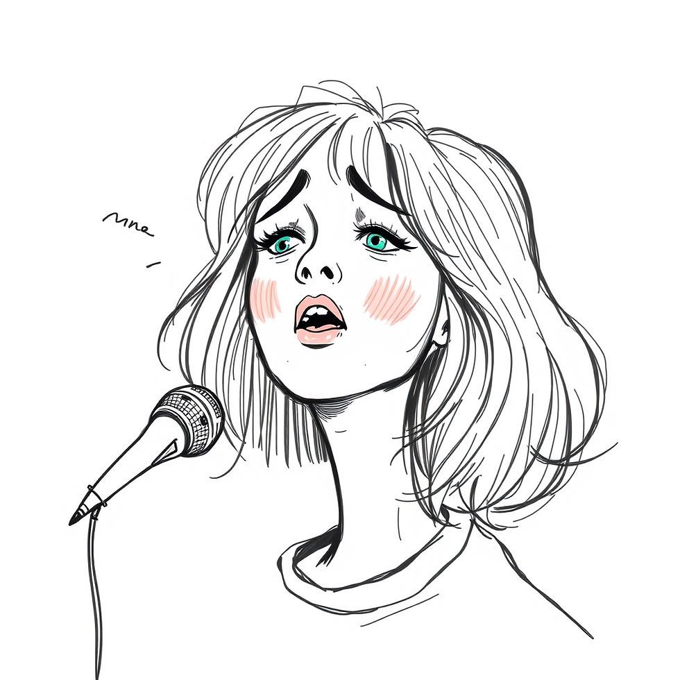 Young woman speaking in vocal fry