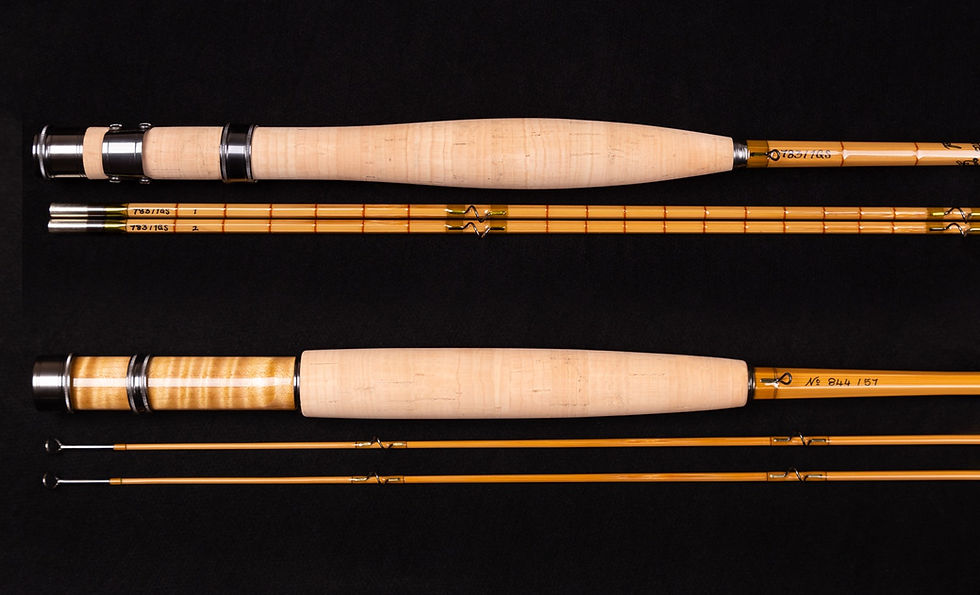 Gladstone and Tom Moran bamboo fly rods