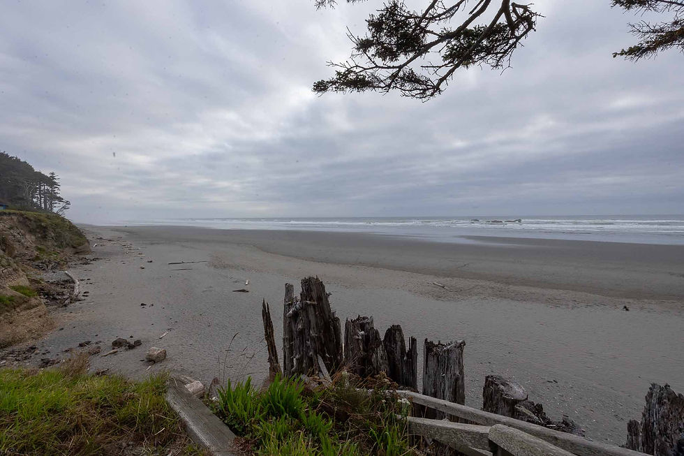 View from below our cabin