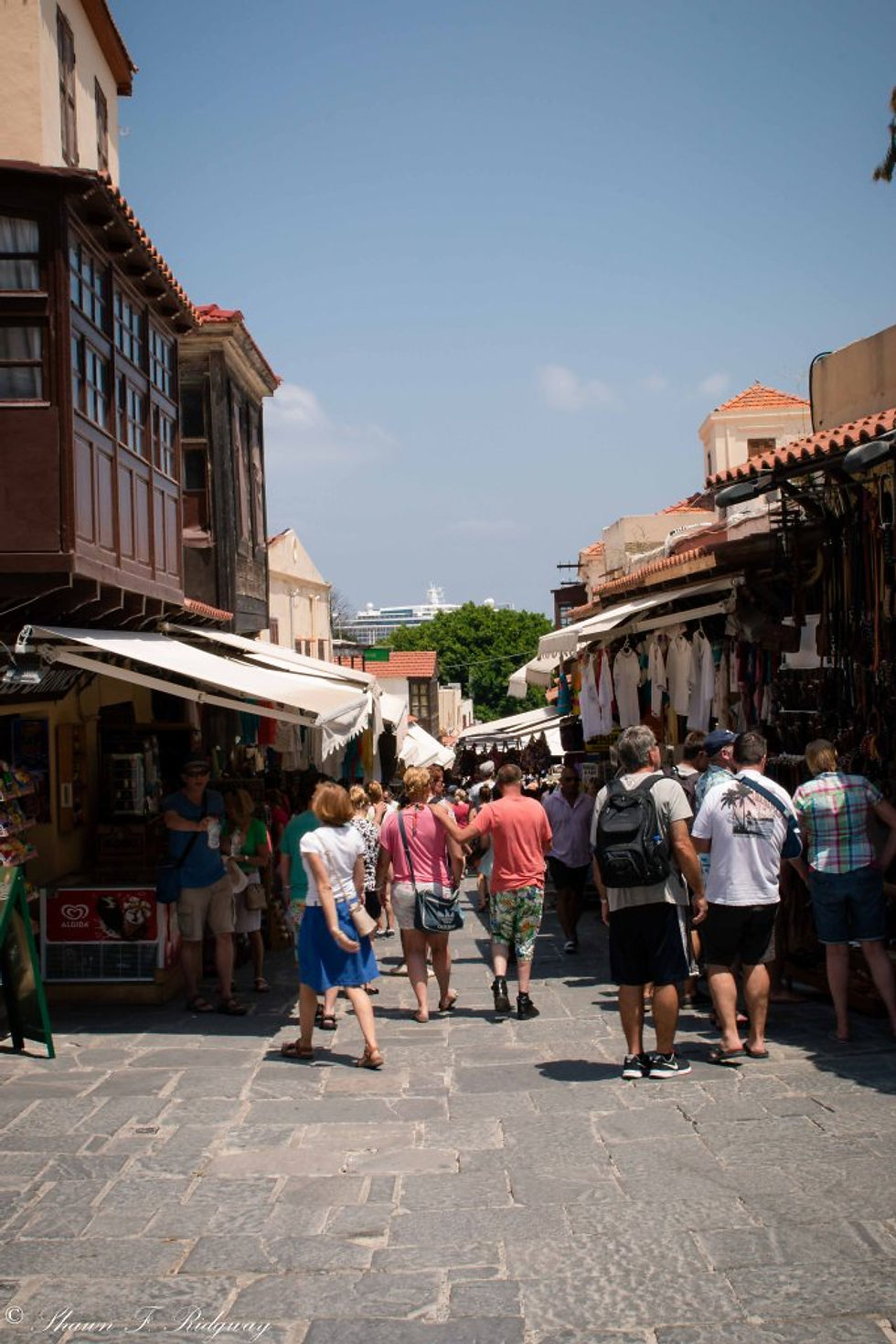 Street in old town Rhodes