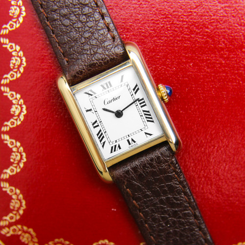 Cartier Tank Louis LC Small 18k Gold Extra Plate Thin Manual