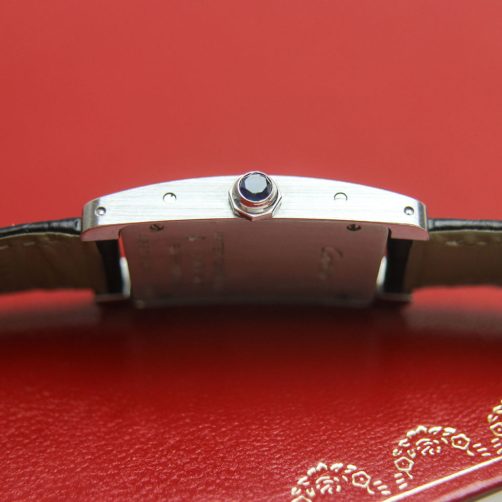 Thumbnail: Cartier Tank Americaine Sm 2489 Solid 18K White Gold Small Ladies Quartz 2017