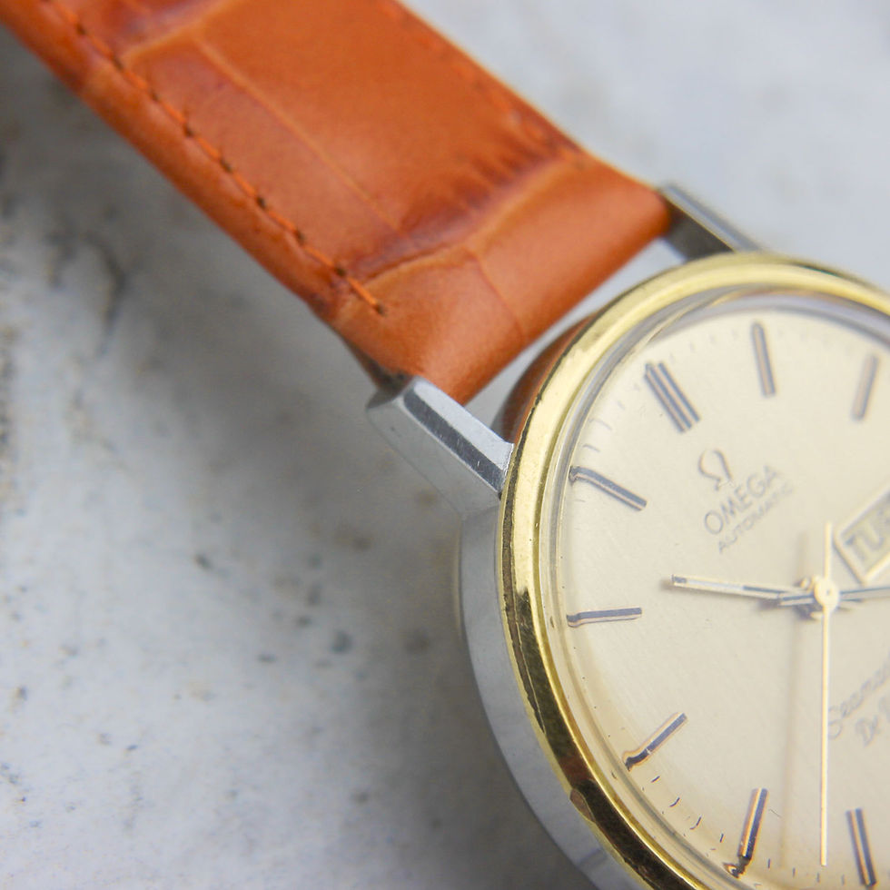 Thumbnail: Vintage Omega Seamaster DeVille Day Date 166.0209 lugs