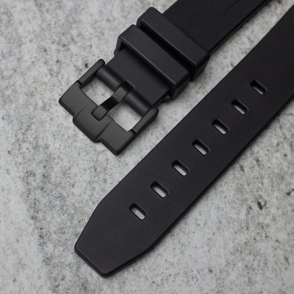 Thumbnail: Black Rubber Strap with black buckle for Omega X Swatch Mission to Mercury Moonswatch