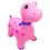 Miniatura: Brincolin Inflable Montable para bebés Dinosaurio Rosa vista aerea