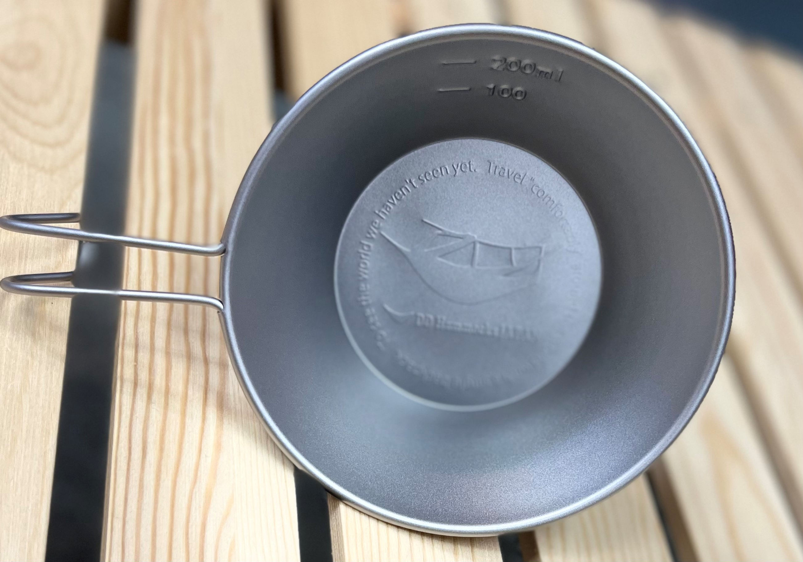 チタン　シェラカップ　エンボス260