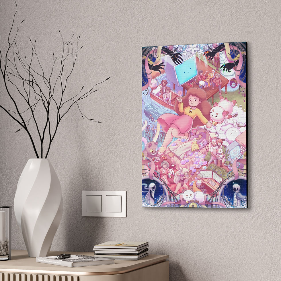 Thumbnail: Canvas Fanart of Bee and Puppycat