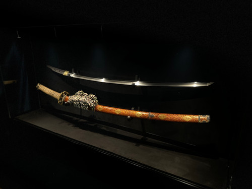 掛軸用杉箱/磨き時代箱/刀箱/内寸75.6㎝×7.2㎝/掛軸☆宝船☆AB-266