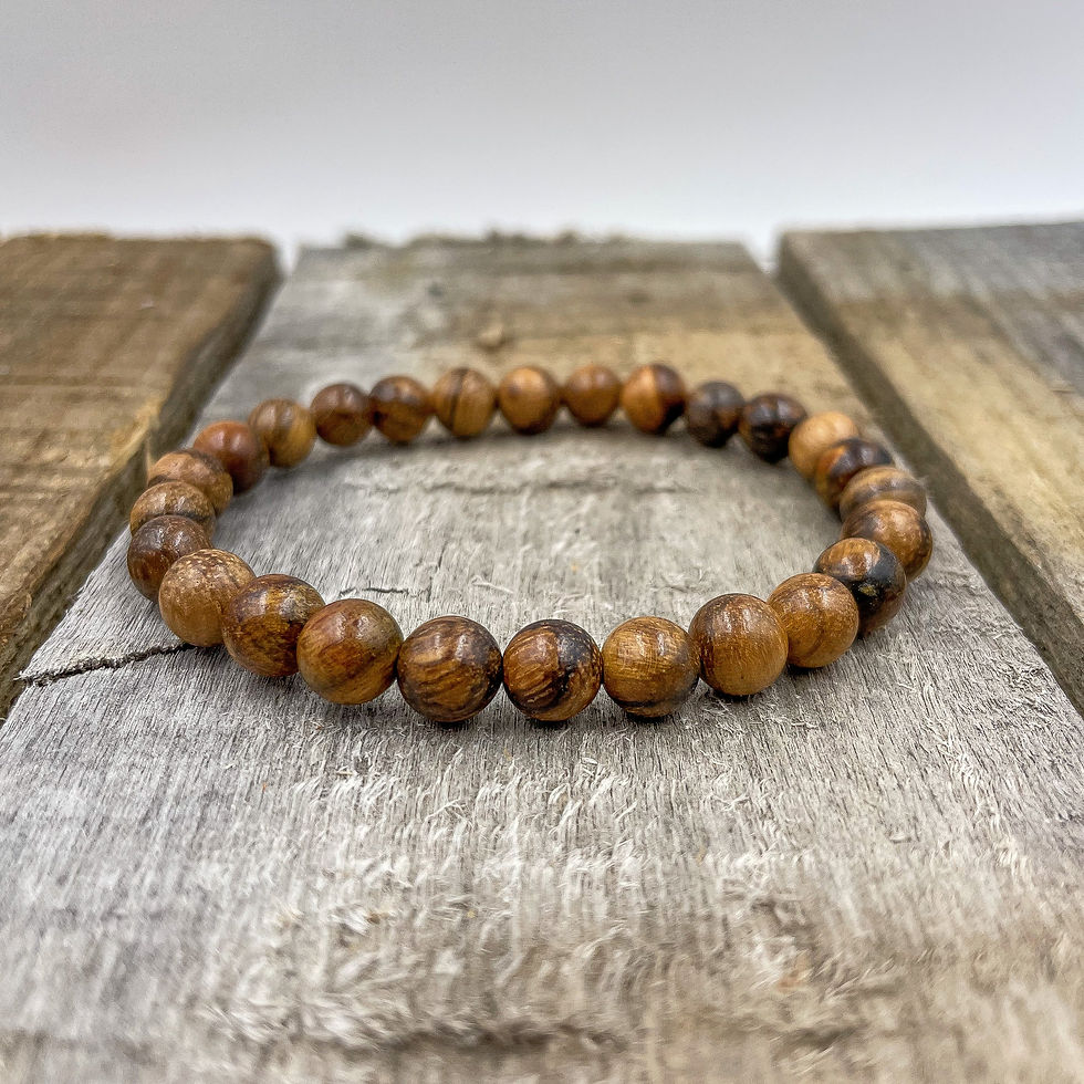 Thumbnail: Union - Dark Brown Sandalwood Mala Beaded Bracelet