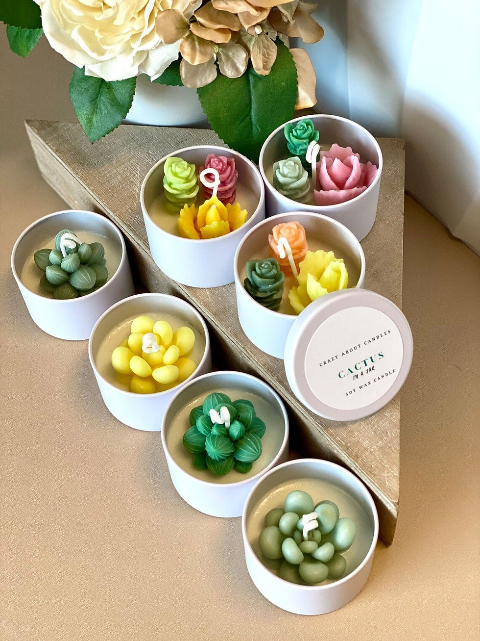 Thumbnail: Cactus in a Jar Handmade Scented Candle