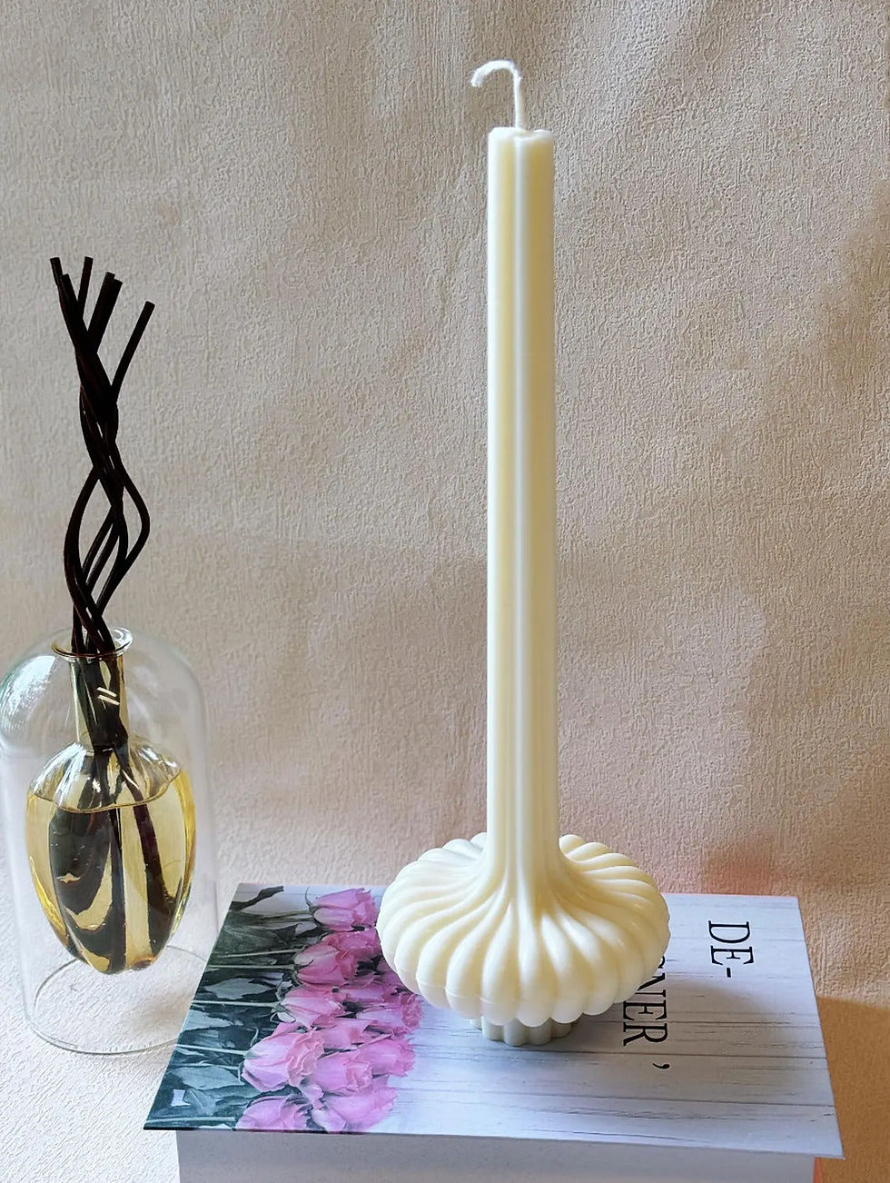 Thumbnail: Elegant Latern Pillar Soy Wax Sculpture Candle • Home Decor • Unique Gift Idea