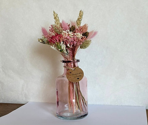 Emma - Licht roze hogere vaas