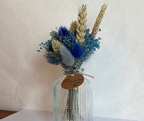 Felix - Transparante gestipte vaas