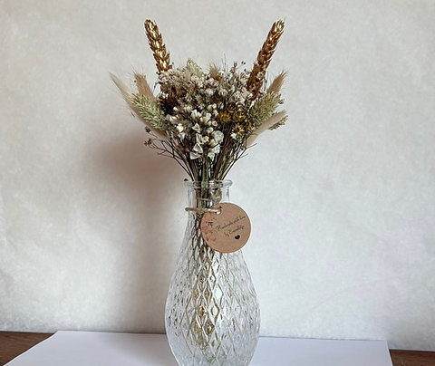 Theo - Transparante geruite vaas