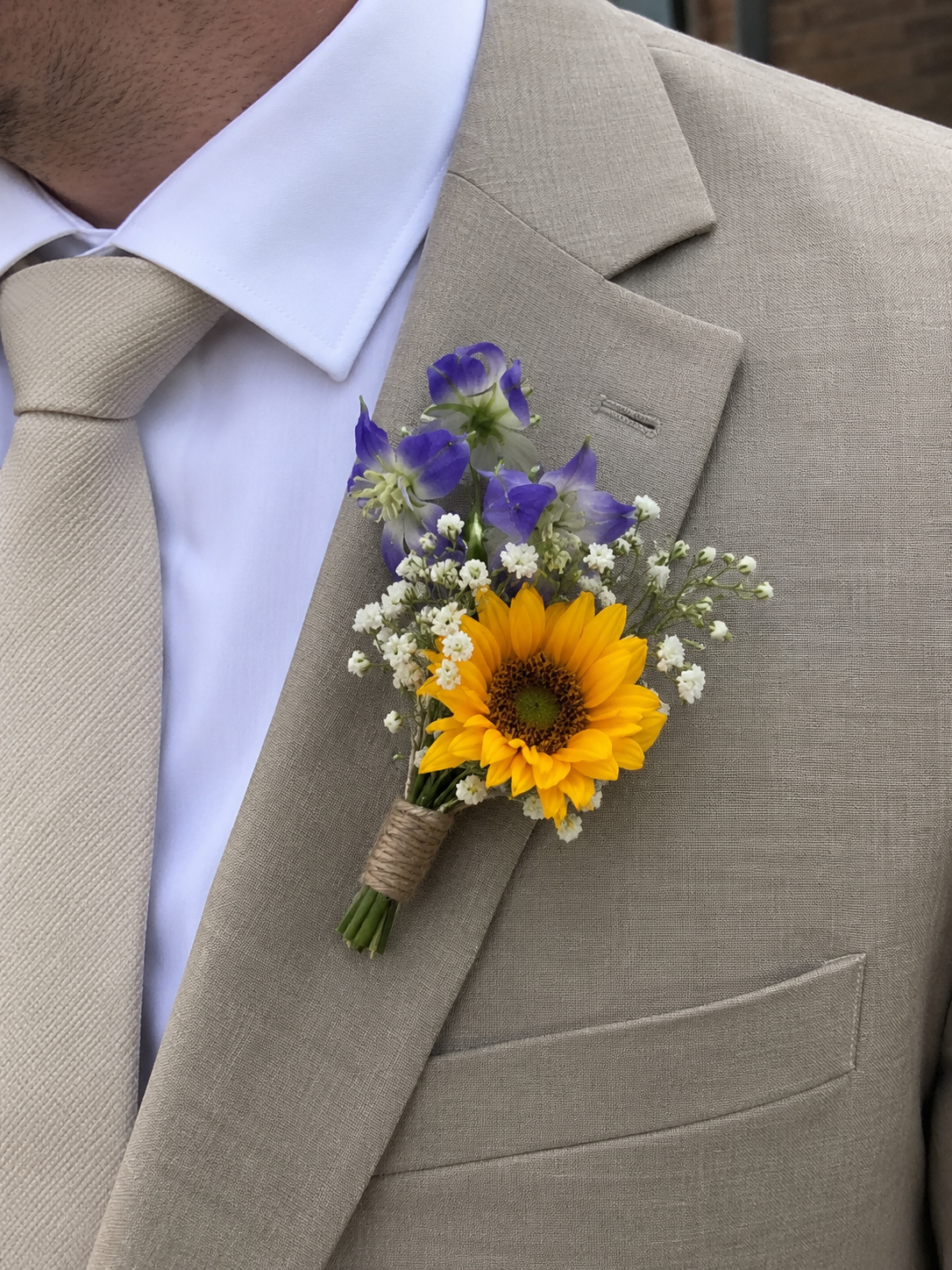Corsage op speld - Snijbloemen