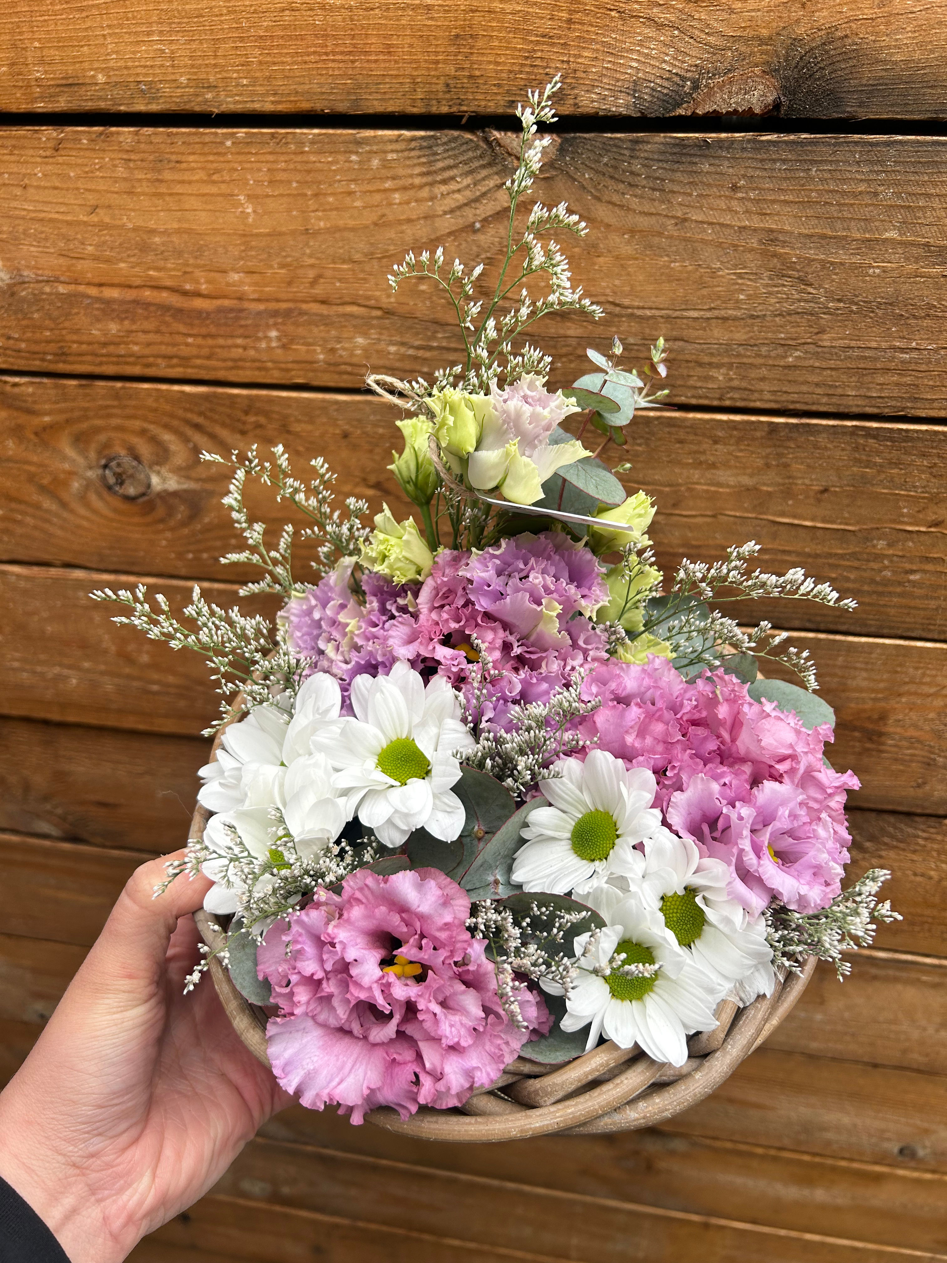 Moederdag - Bloemstuk - Lila pastel