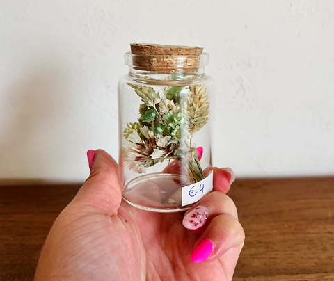 Droogbloemen - Gelukspot laag