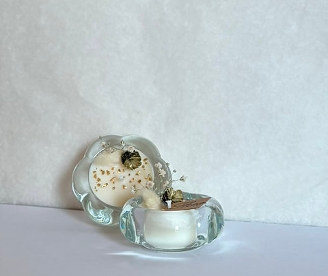 Theo - Bloementheelicht kaars