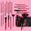 Miniatura: Ruby red set 24 brochas / Beauty Creations