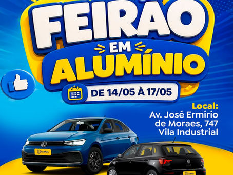 Feirão Cabral chega a Alumínio com mais de 200 veículos e condições especiais de compra