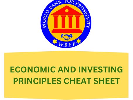 ECONOMIC AND INVESTING PRINCIPLES CHEAT SHEET !!! (16th September, 2025)