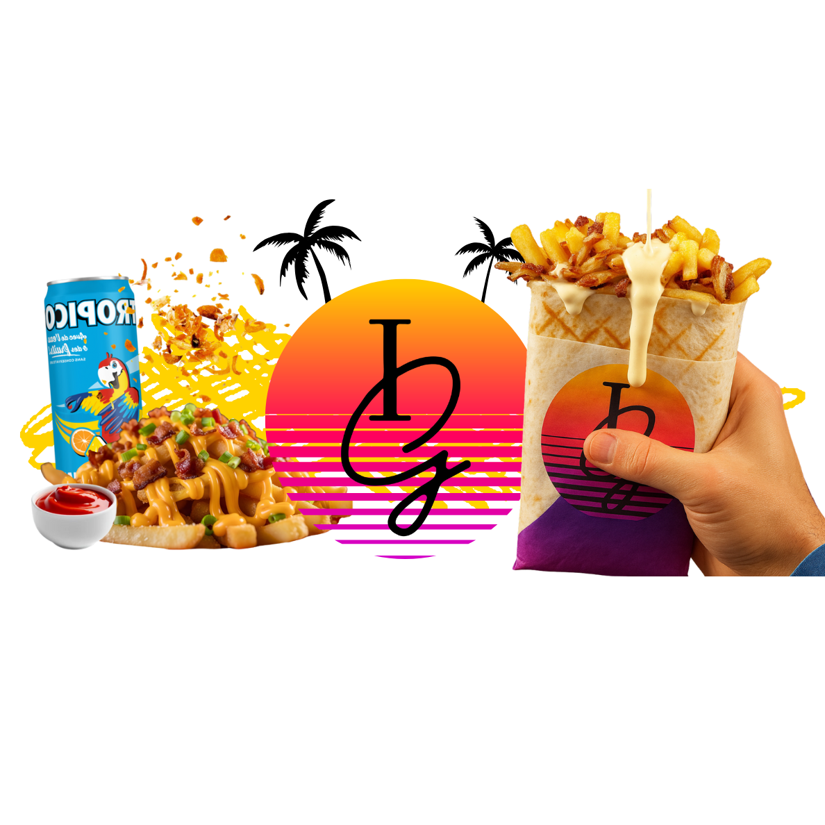 Arranged Food and Objects