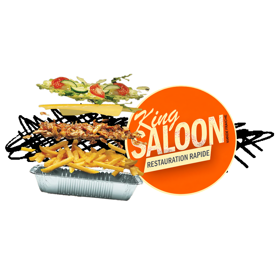 Arranged Food and Objects