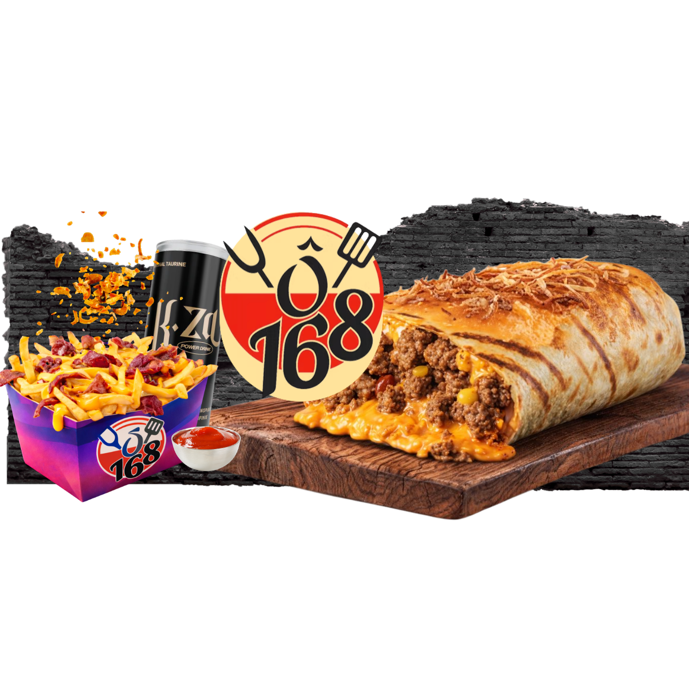 Arranged Food and Objects