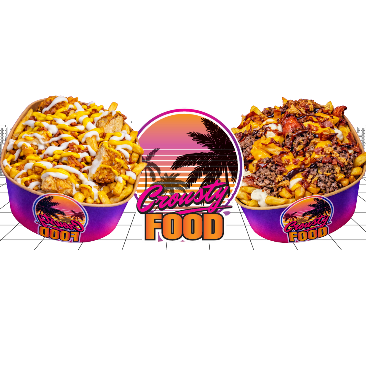 Arranged Food and Objects