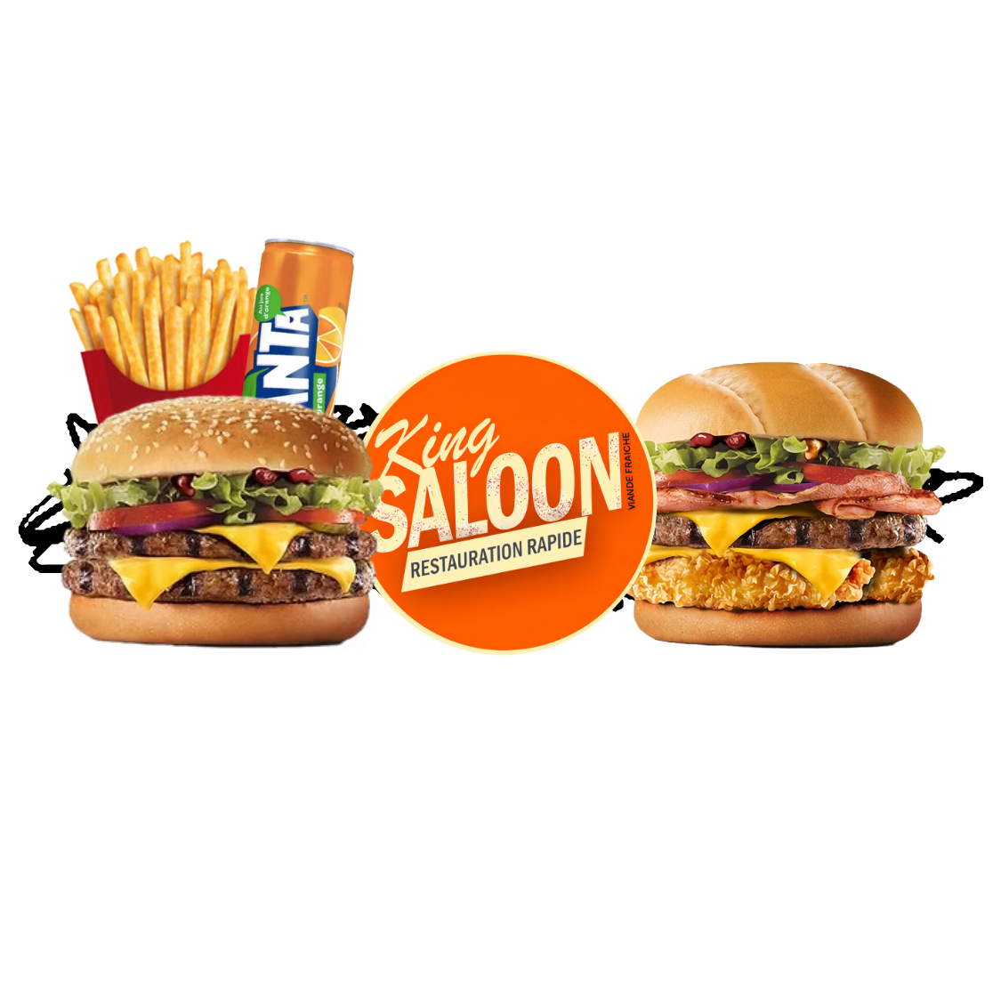 Arranged Food and Objects