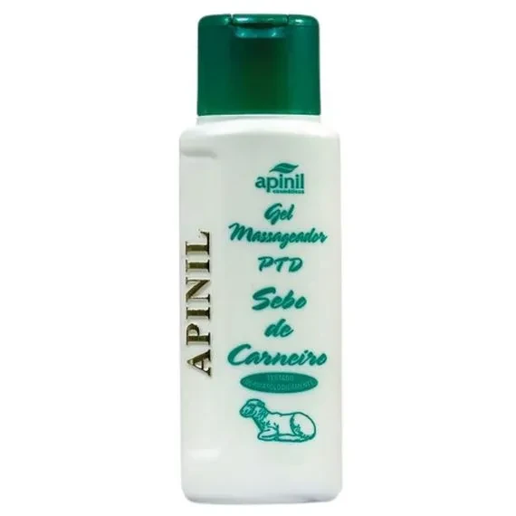 gel massageador ptd sebo de carneiro 190g apinil