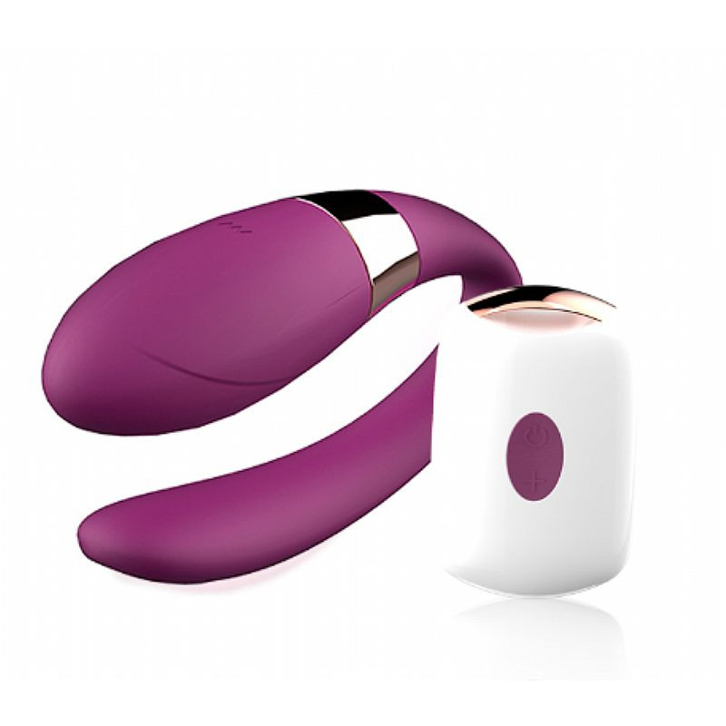 vibrador de casal - sex massager - crypl - roxo -dibe