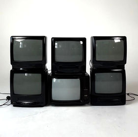 Black Retro TVs for hire in Birmingham and Coventry