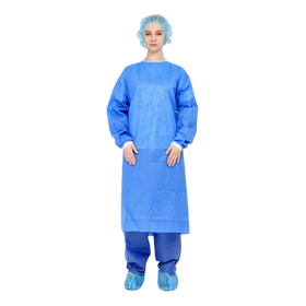 Blue Medical Isolation Gown