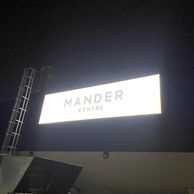 Mander Centre Backlit Sign