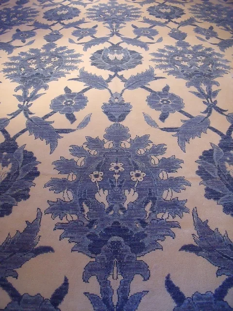 New Blue White Hand Woven Oriental Nimafinerugs