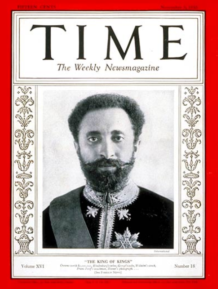 Cover of TIME Magazine dedicated to the coronation of Emperor Haile Selassie in 1930 - Credits: TIME/Wikimedia Commons