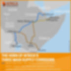 The three main transport corridors in the Horn of Africa