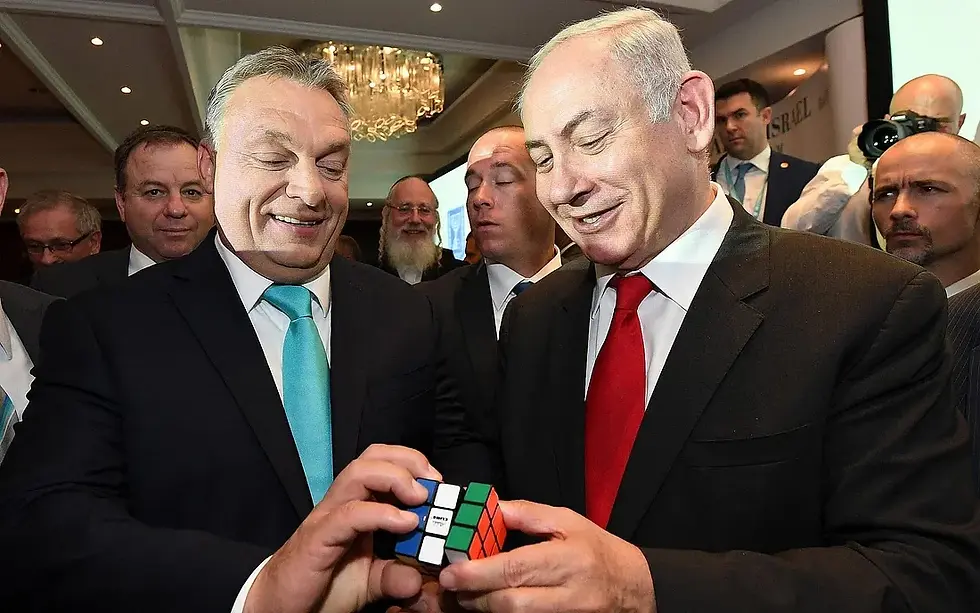 Viktor Orban and Bejamin Netanyahu - Credits: Haim Zach/GPO/Flash90