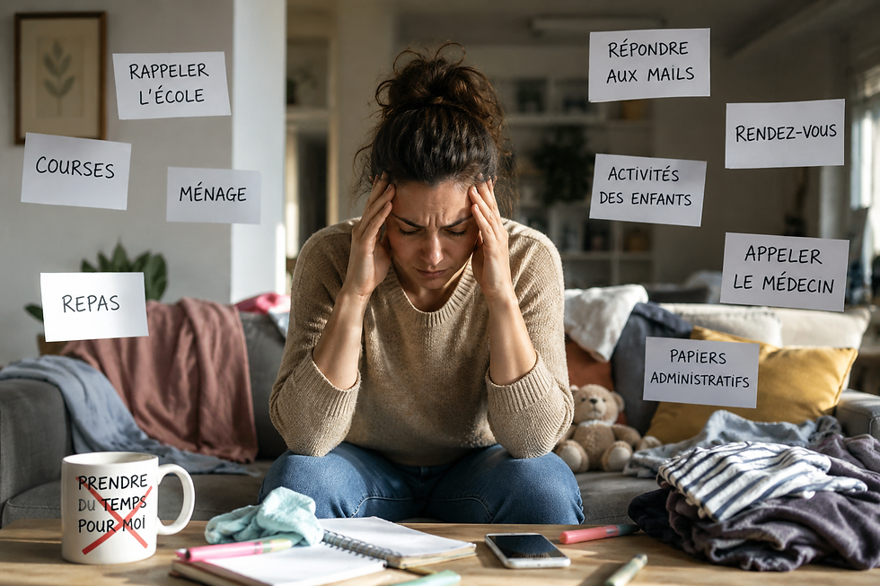 Femme prenant du temps pour elle afin de réduire la culpabilité et le stress.