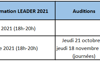 Calendrier 2021